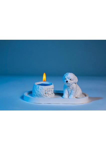 Sevimli Köpek Dekoratif Mumluk Set modelleri