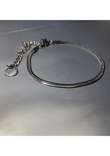 Stainles Steel Italyan Ezme Çelik Bileklik
