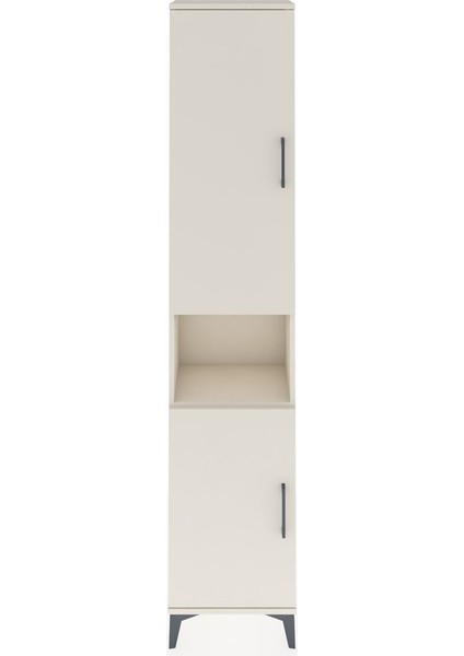 Arges Dolap 4 Raflı 2 Kapaklı Tek Askılı 44X30X221 Aytaşı-Aytaşı
