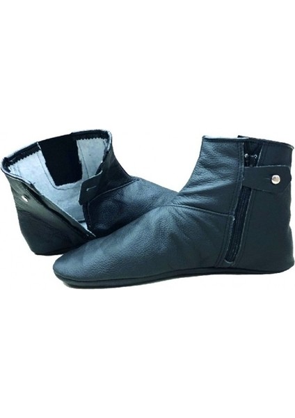 Mest - Koyun Derisi Tek Lastikli - Fermuarlı Miflonlu Mest - Su Geçirmez Kışlık Mest - Bir tarafı lastik bir tarafı fermuarlı - 40 Numara - Siyah fiyatları