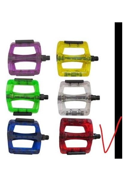 Neco WP601 Geniş Platform Pedal 110 x 100 mm 415 Gram - Kırmızı