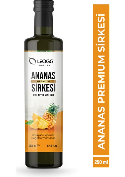 Ananas Detox Sirkesi Doğal Fermantasyon Ödem Atmayı Destekleyici 250 ml
