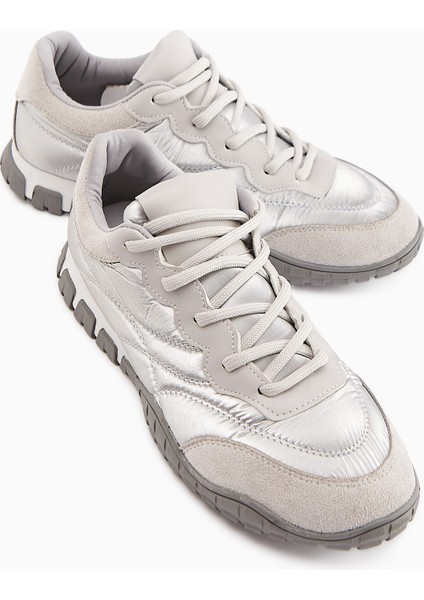 Leen Gri Paraşüt Kumaşlı Kadın Sneakers indirimleri