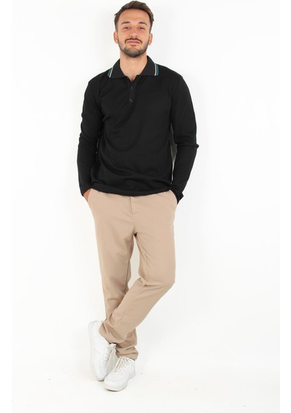 3001 Ince Çizgili Yakası Çizgili Kazak fırsatları