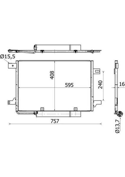 KLIMA RADYATORU MERCEDES W169 W245 A1695001254