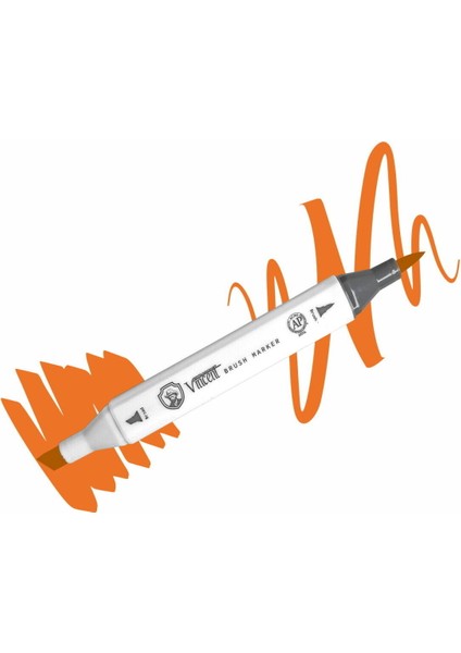 Graph Master Brush Marker Y159 Red Ochre