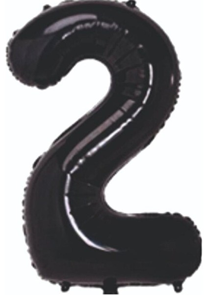 Rakam Folyo Balon-Siyah Renk- 76 cm (Paket Içerisinde 1 Adet Folyo Balon Gönderilmektedir)