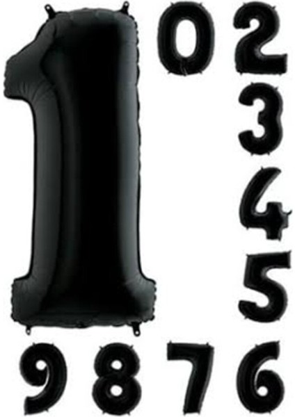 Rakam Folyo Balon-Siyah Renk- 76 cm (Paket Içerisinde 1 Adet Folyo Balon Gönderilmektedir) indirimleri