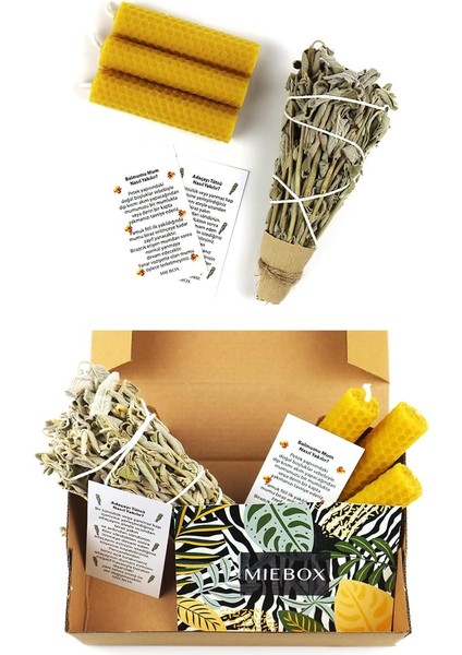 It Easier Arınma ve Enerji Başlangıç Seti: Adaçayı Tütsü ve 3 Organik Mum