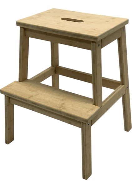 Mutfak Tabure Merdiven Bambu