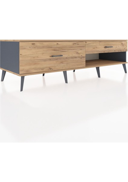 Kronos Tv Ünitesi 2 Çekmeceli 176X59X51 Antrasit-Çam/çam fiyatları