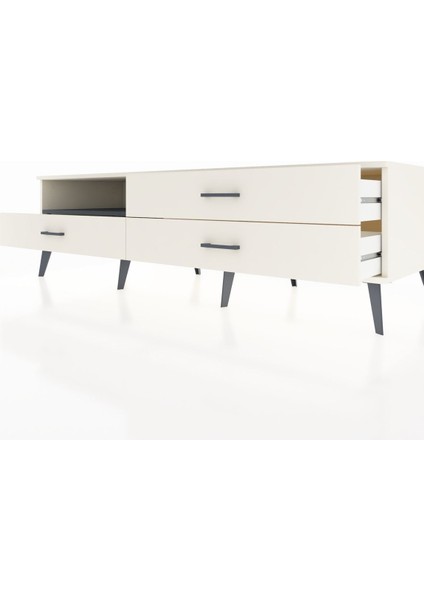 Kronos Tv Ünitesi Tek Raflı 3 Çekmeceli 176X59X51 Aytaşı-Antrasit/aytaşı fırsatları