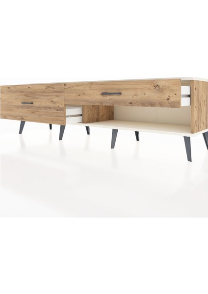 Hyperion Tv Ünitesi 2 Çekmeceli 176X44X51 Çam-Aytaşı/çam fırsatları