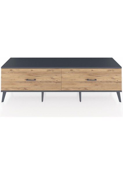 Hyperion Tv Ünitesi 2 Çekmeceli 176X44X51 Aytaşı-Antrasit/çam