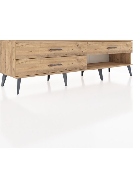 Hyperion Tv Ünitesi 3 Çekmeceli 176X44X51 Çam-Çam/çam fiyatları