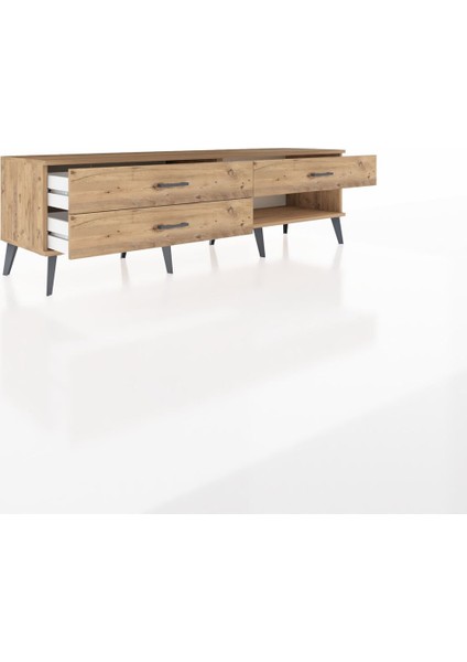 Hyperion Tv Ünitesi 3 Çekmeceli 176X44X51 Çam-Çam/çam indirimleri