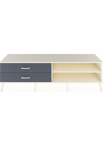 Hyperion Tv Ünitesi Tek Raflı 2 Çekmeceli 176X44X51 Aytaşı-Aytaşı/antrasit