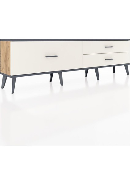 Arges Tv Ünitesi 3 Çekmeceli 176X30X51 Çam-Antrasit/aytaşı fiyatları