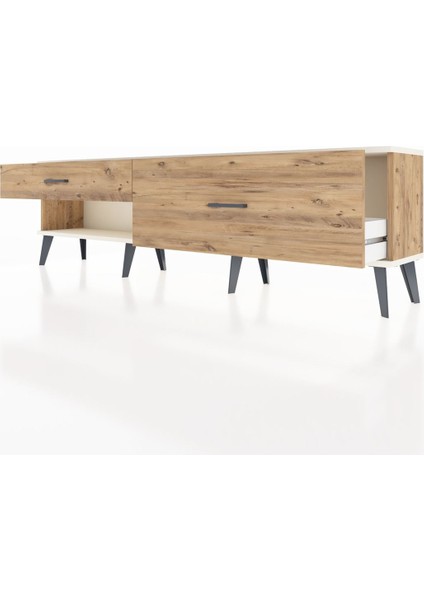 Arges Tv Ünitesi 2 Çekmeceli 176X30X51 Çam-Aytaşı/çam fırsatları