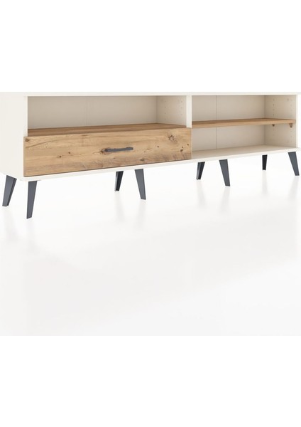 Arges Tv Ünitesi 2 Raflı Tek Çekmeceli 176X30X51 Aytaşı-Çam/çam fiyatları