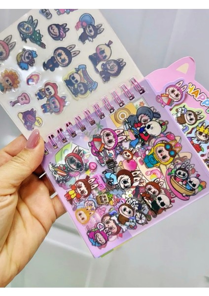 Labubu Ayraçlı Stickerlı Not Defteri Tekli fiyatları