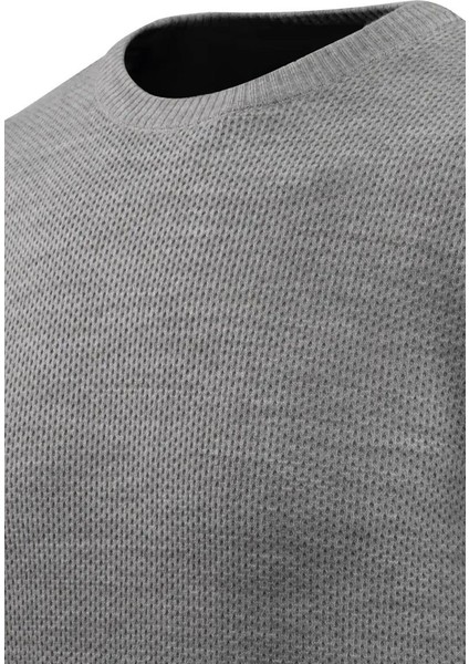 Erkek Sıfır Yaka Kazak Petek Örgü Klasik Kalıp 5243C BGL-ST04859 fırsatları