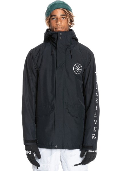 Erkek Snowboard Ceketi In The Hood JK Siyah Kayak/Snowboard Giyim