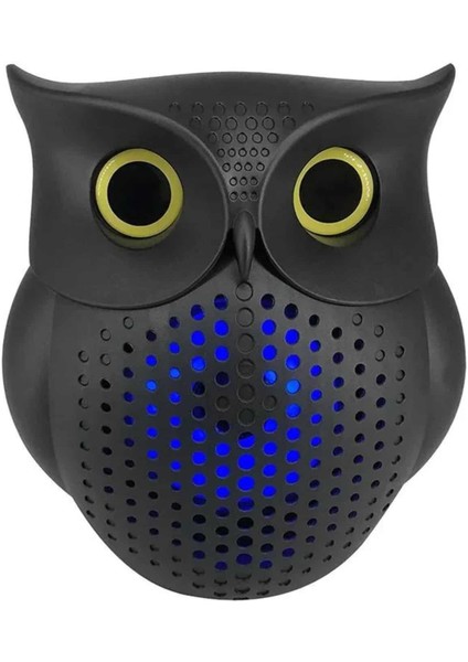 Siyah Bluetooth Hoporlör Baykuş Speaker Bluetooth 5.0 Bağlantılı indirimleri