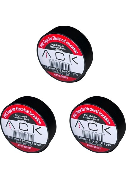 Adet Ack Siyah Izole 0.13X19MMX8YDS