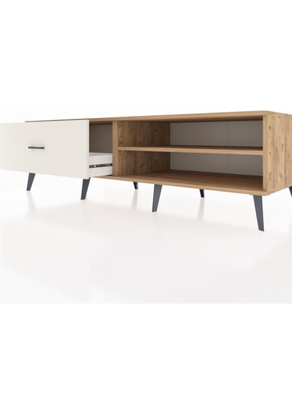 Kronos Tv Ünitesi Tek Raflı Tek Çekmeceli 176X59X51 Çam-Çam/aytaşı fırsatları