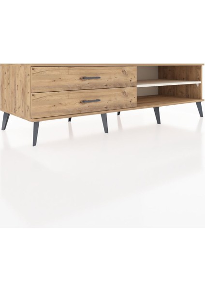 Kronos Tv Ünitesi Tek Raflı 2 Çekmeceli 176X59X51 Çam-Aytaşı/çam fiyatları