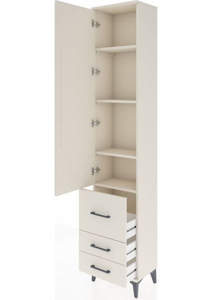 Arges Dolap 4 Raflı 3 Çekmeceli Tek Kapaklı 44X30X221 Aytaşı-Aytaşı fırsatları