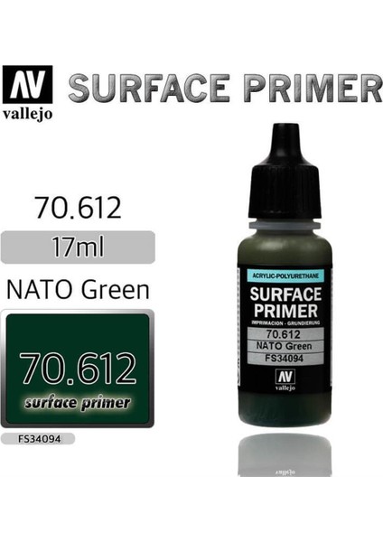70612 18 Ml. Nato Green, Astar Model Boyası