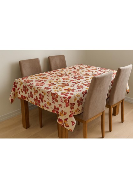 Sonbahar Yaprakları Desenli Yemek Masası Örtüsü modelleri