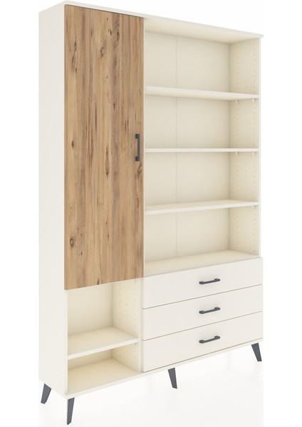 Arges Dolap 9 Raflı 3 Çekmeceli Tek Kapaklı 132X30X195 Aytaşı-Çam/aytaşı fiyatları