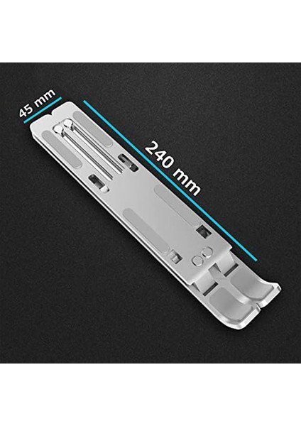 Katlanabilir Laptop Standı, Metal Dizüstü Bilgisayar Standı, Macbook, Notebook, 10-17 Inç Laptop Uyumlu, Taşınabilir Ergonomik Gümüş Bilgisayar Standı fiyatları
