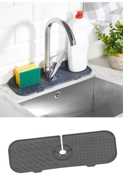 Mutfak Banyo Için Esnek Musluk Lavabo Matı + Oynar Musluk Başlığı 2'li Set 3F4G5H fiyatları