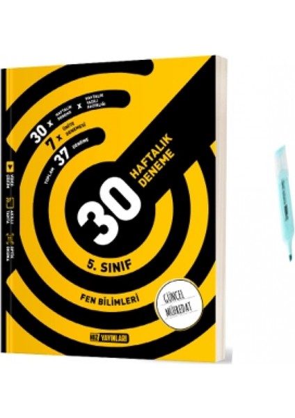 5.sınıf Fen Bilimleri 30 Haftalık Deneme (Yeni Müfredat)