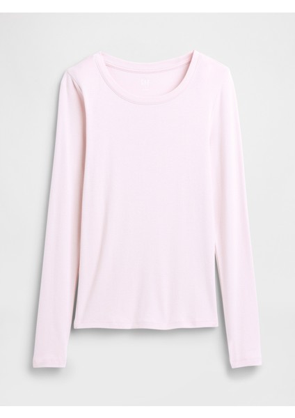 Kadın Açık Pembe Modern Crewneck T-Shirt fiyatları