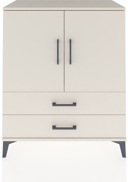 Hyperion Şifonyer 2 Raflı 2 Çekmeceli 2 Kapaklı 88X44X106 Aytaşı-Aytaşı