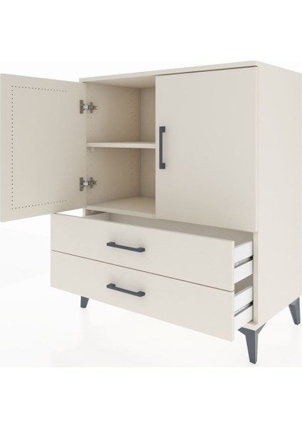 Hyperion Şifonyer 2 Raflı 2 Çekmeceli 2 Kapaklı 88X44X106 Aytaşı-Aytaşı fırsatları
