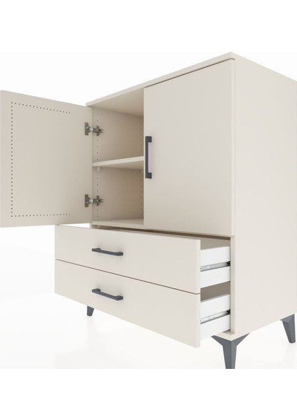 Hyperion Şifonyer 2 Raflı 2 Çekmeceli 2 Kapaklı 88X44X106 Aytaşı-Aytaşı indirimleri