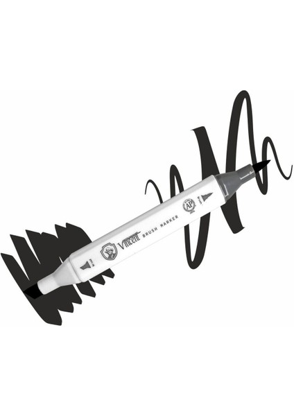 Graph Master Brush Marker 120 Black