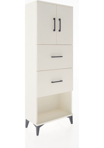 Arges Dolap 2 Raflı 2 Çekmeceli 2 Kapaklı 60X30X163 Aytaşı-Aytaşı fiyatları