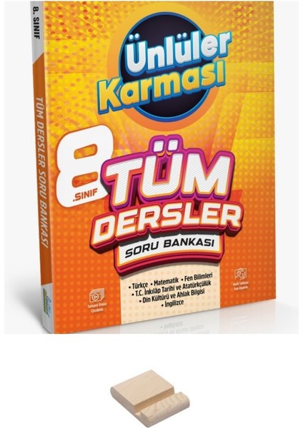 Ünlüler Lgs 8. Sınıf Tüm Dersler Soru Bankası + Telefon Standı