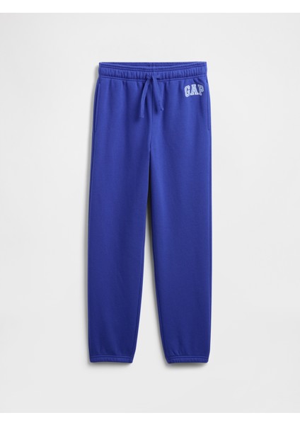 Erkek Çocuk Kobalt Mavisi Relaxed Gap Logo Jogger Eşofman Altı
