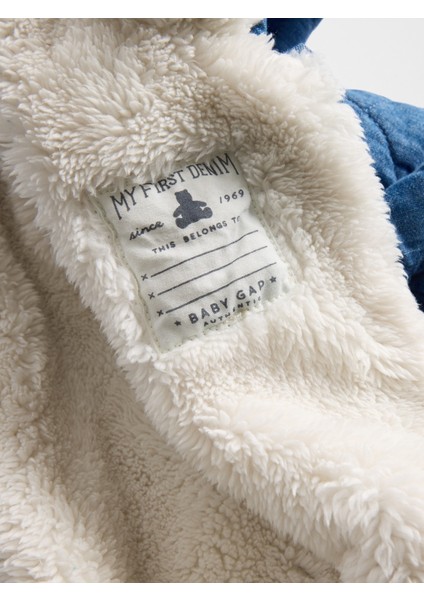 Bebek Mavi Kapitone Denim Cozy Tulum fiyatları