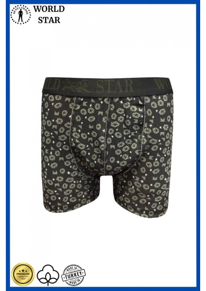 - Likralı Pamuklu Renkli Erkek Boxer