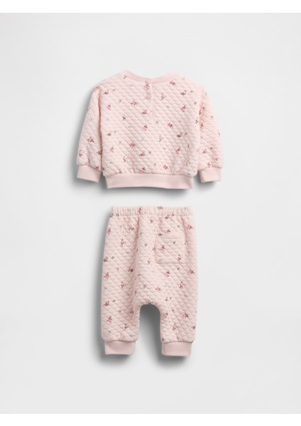 Bebek Pembe Kapitone Outfit Set modelleri