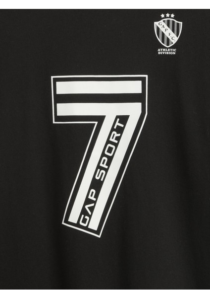 Erkek Çocuk Siyah Soccer Jersey Gap Logo T-Shirt fiyatları